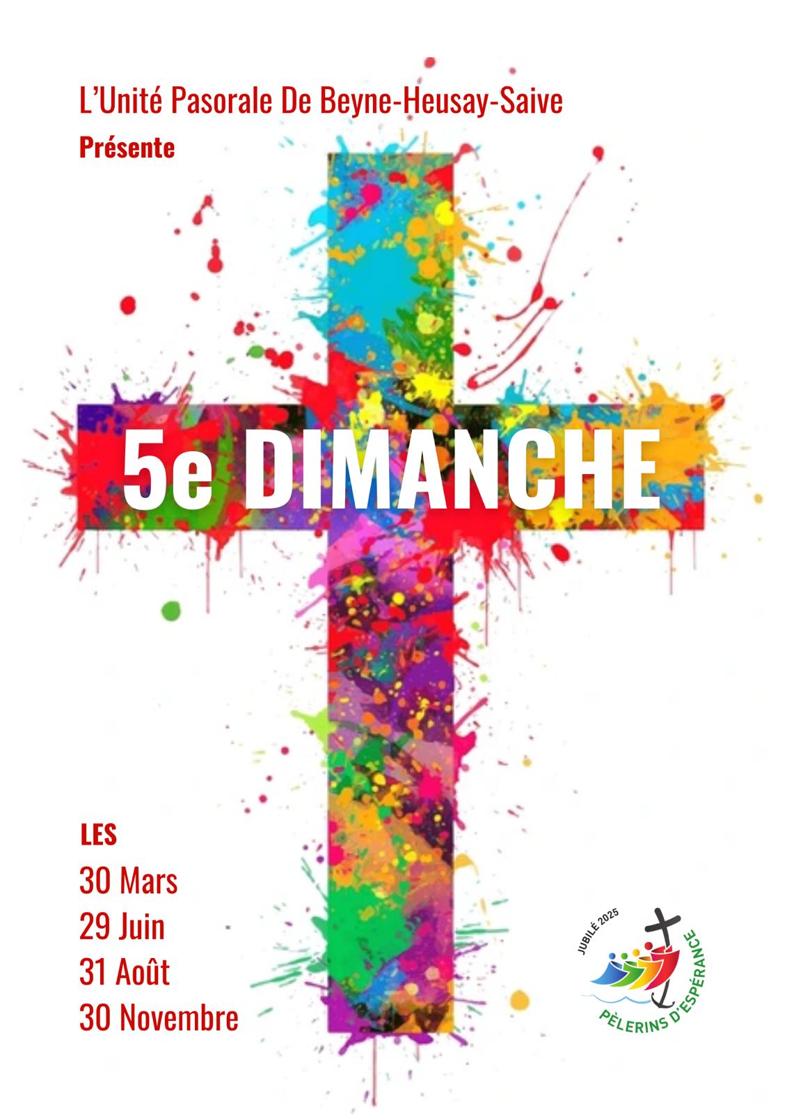UP B H S 30 03 2025 flyer 5e dimanche basse résolution verso